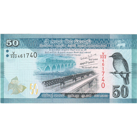 Šrilanka, 
  
  50 rupij, 
  
  2020