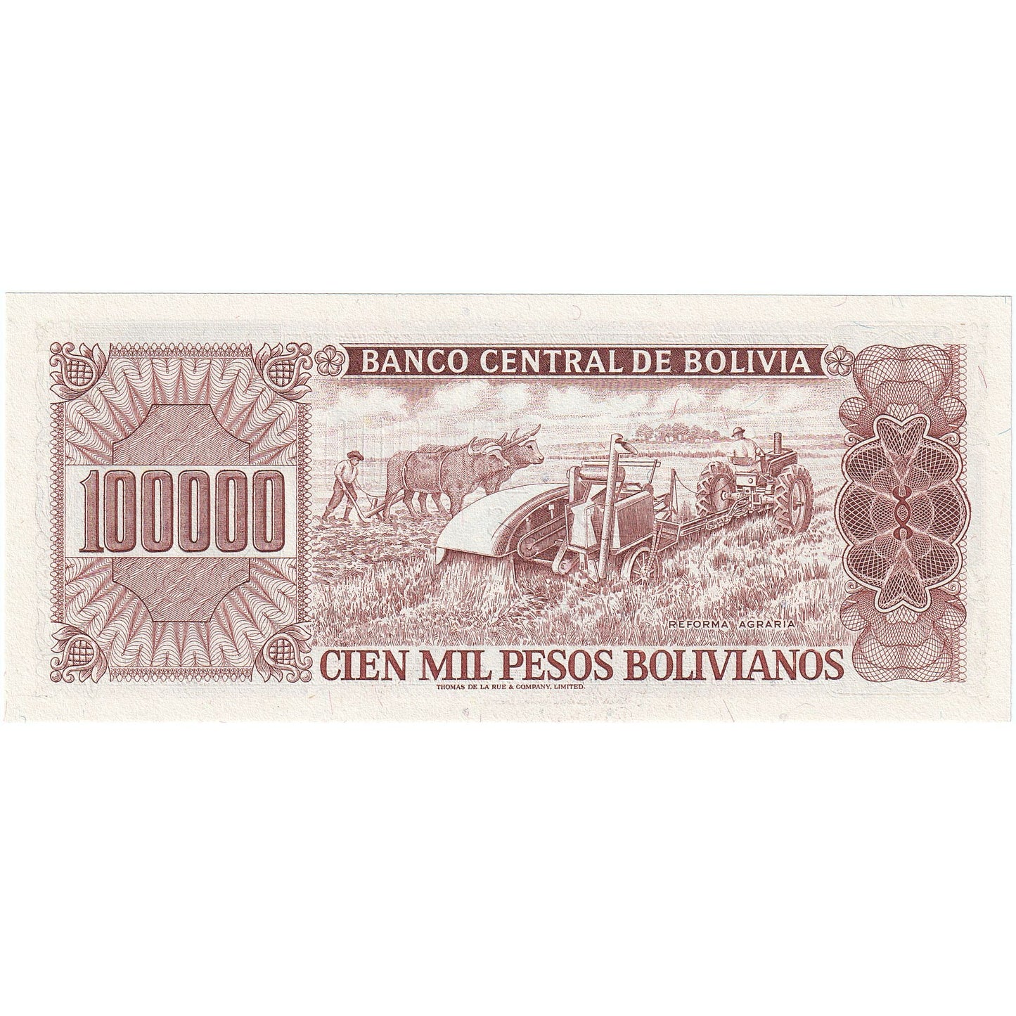 Bolivija, 
  
  100, 
  
  000 bolivijskih pesov