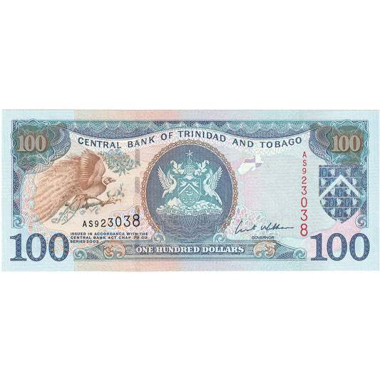 Trinidad in Tobago, 
  
  100 dolarjev, 
  
  2002