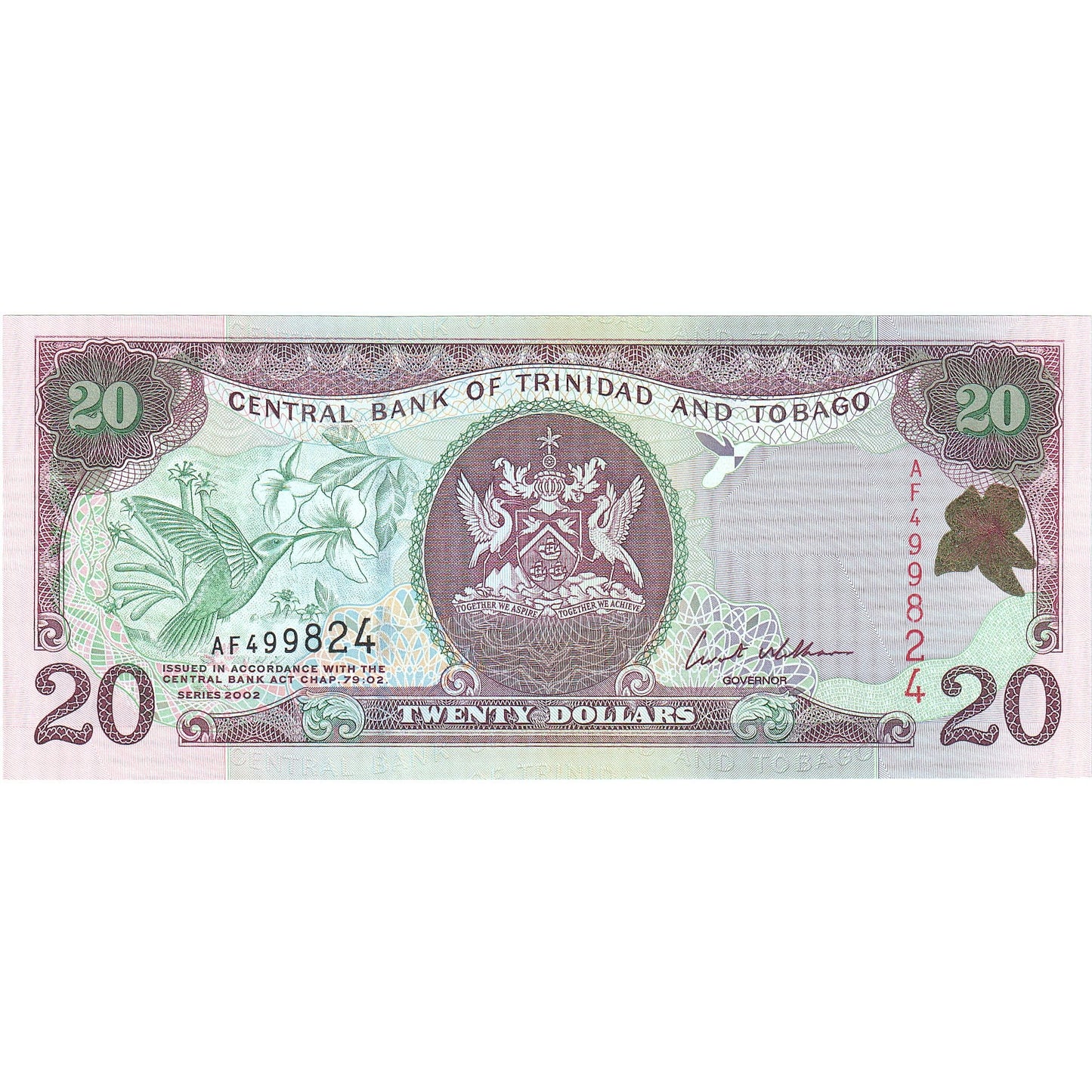 Trinidad in Tobago, 
  
  20 dolarjev, 
  
  2002