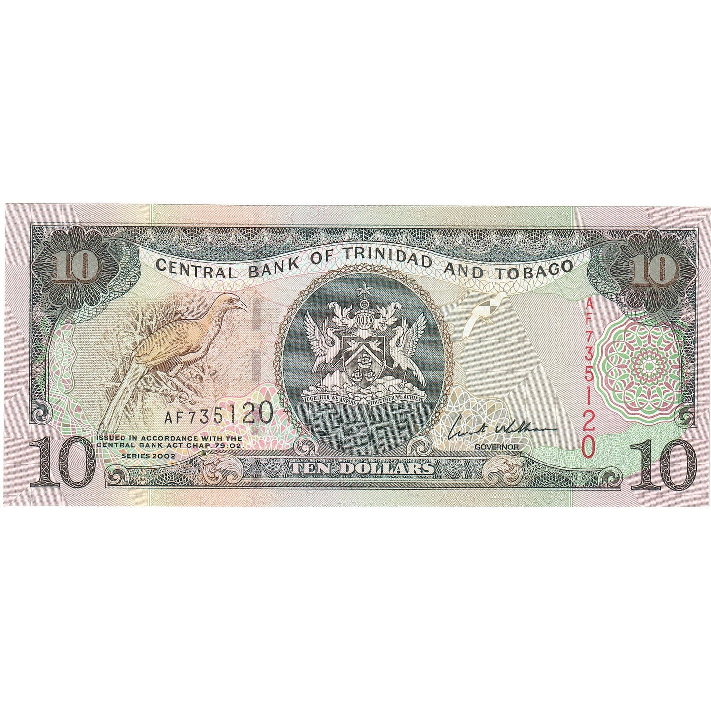 Trinidad in Tobago, 
  
  10 dolarjev, 
  
  2002