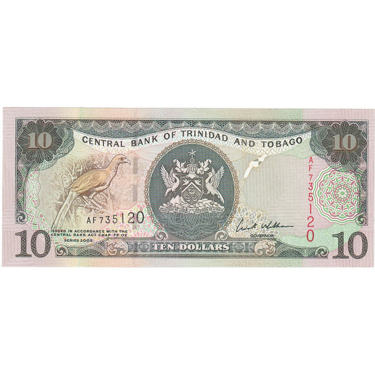 Trinidad in Tobago, 
  
  10 dolarjev, 
  
  2002