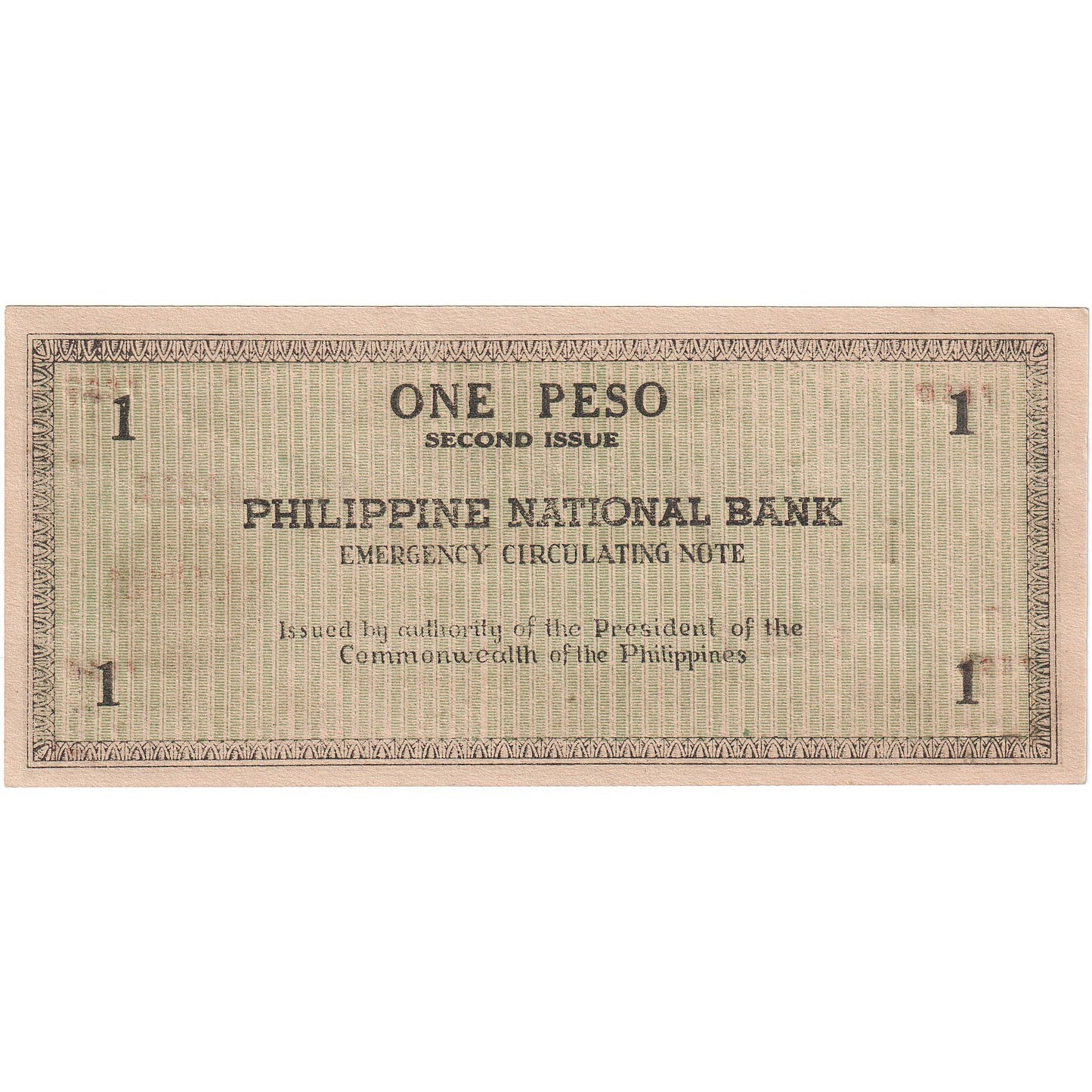 bankovec, 
  
  Filipini, 
  
  1 peso