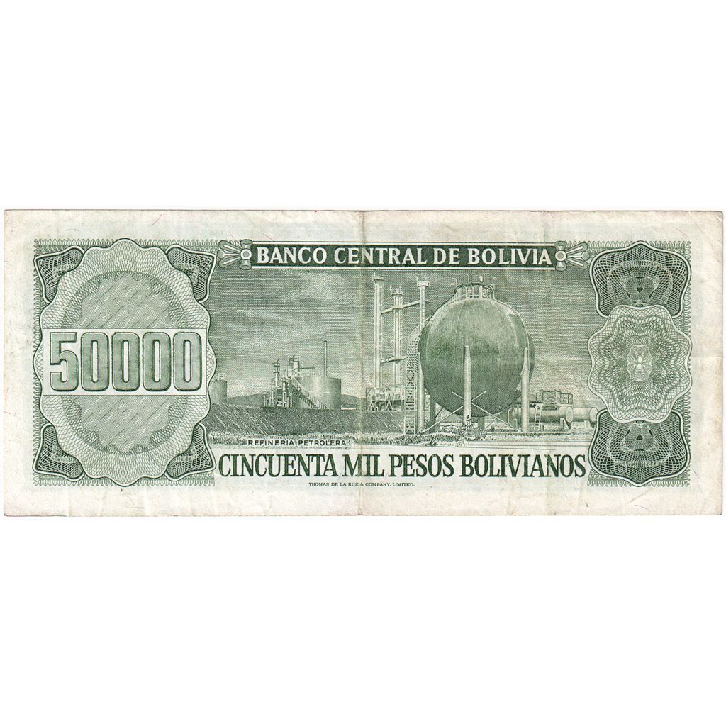 Bolivija, 
  
  50, 
  
  000 bolivijskih pesov