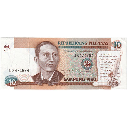 Filipini, 
  
  10 pisov, 
  
  1985