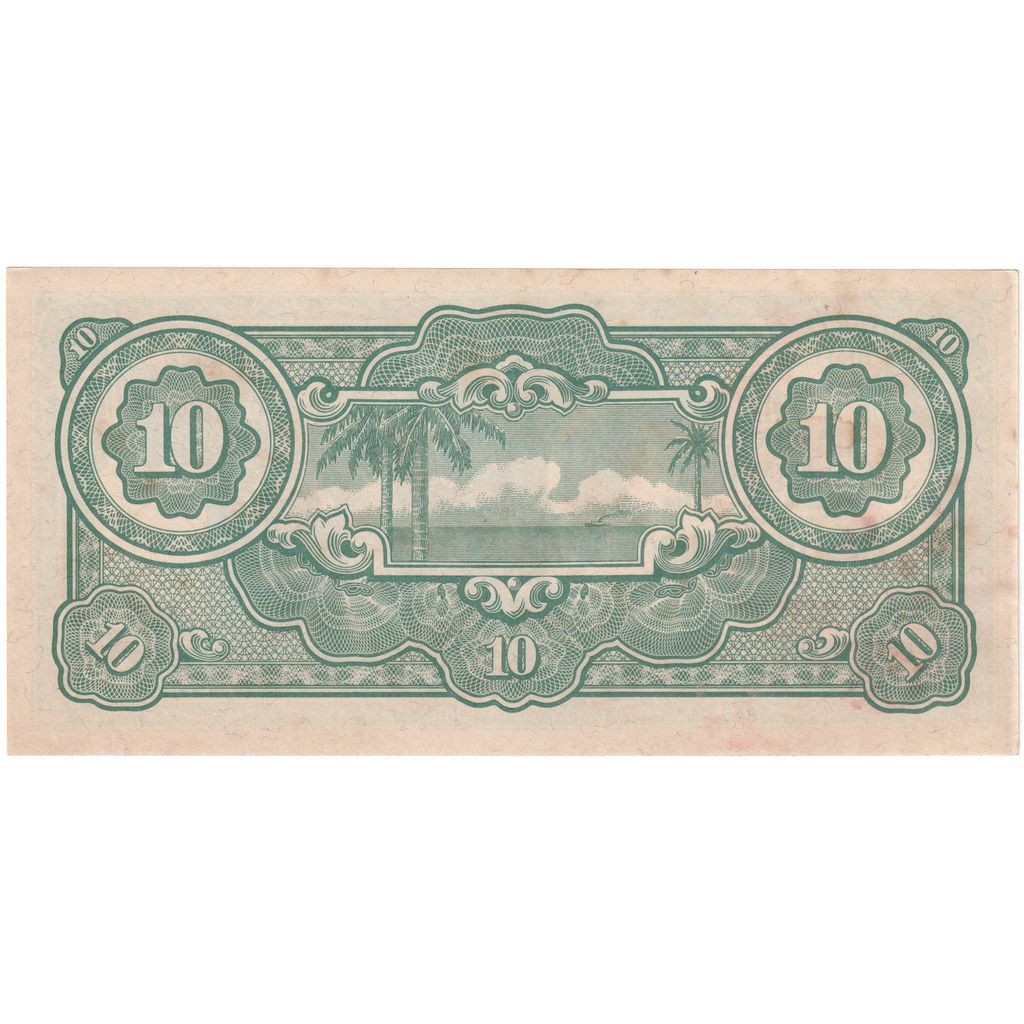 MALAJA, 
  
  10 dolarjev, 
  
  1942