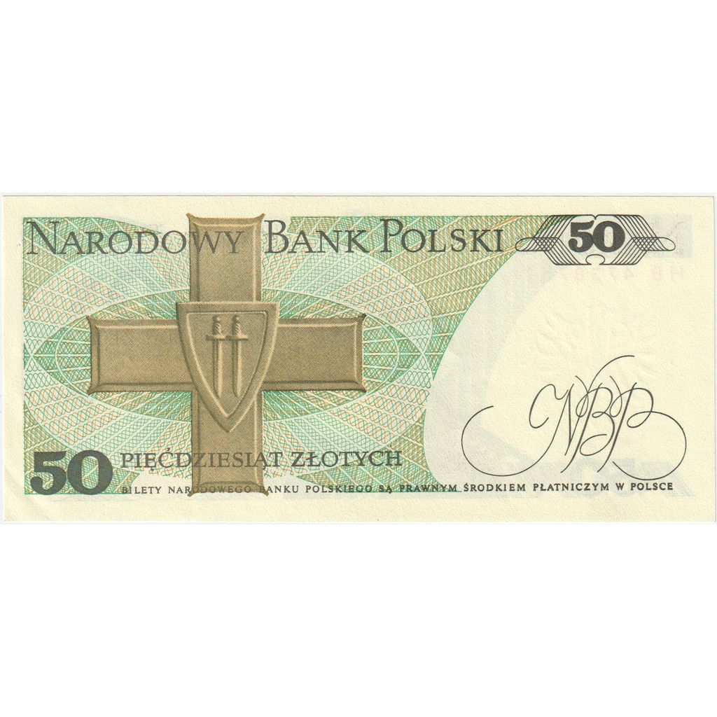 Poljska, 
  
  50 zlotov, 
  
  1988