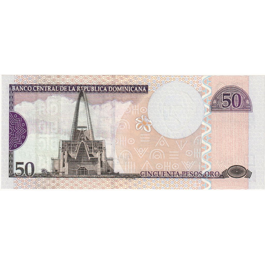 Dominikanska republika, 
  
  50 Pesos Oro, 
  
  2004