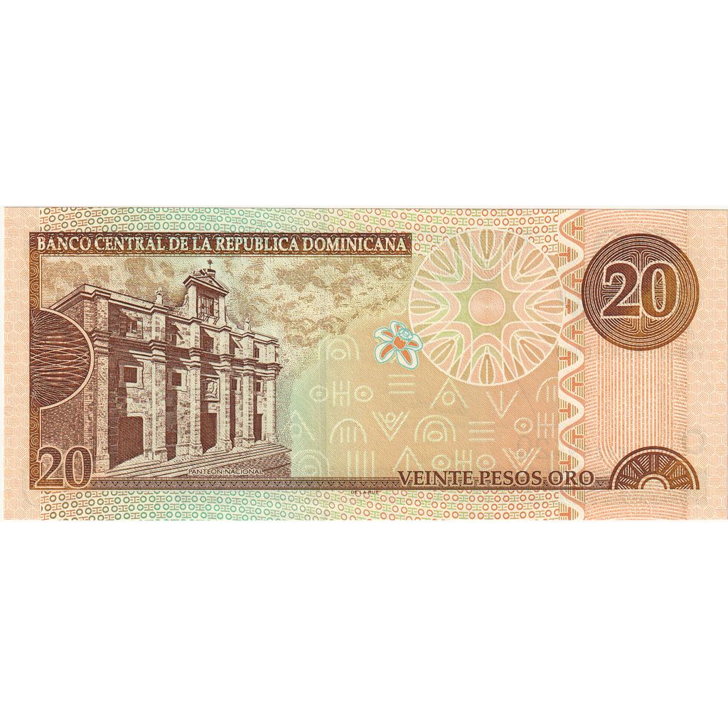 Dominikanska republika, 
  
  20 pesos oro, 
  
  2002