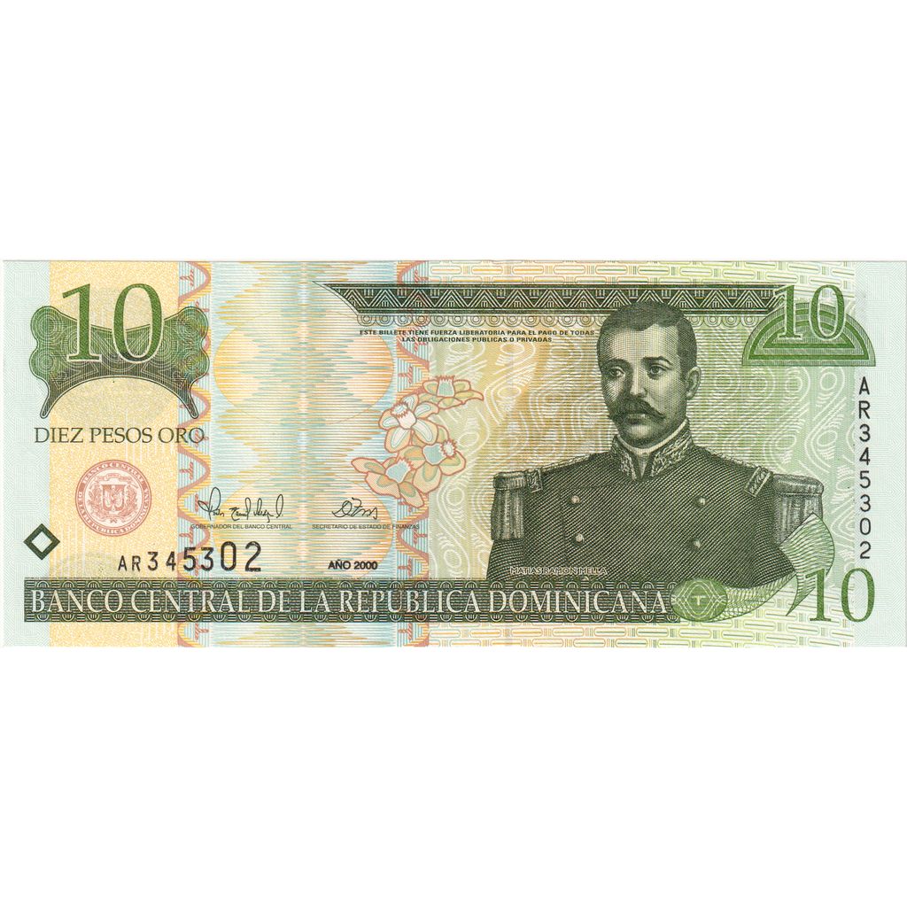 Dominikanska republika, 
  
  10 pesos oro, 
  
  2000