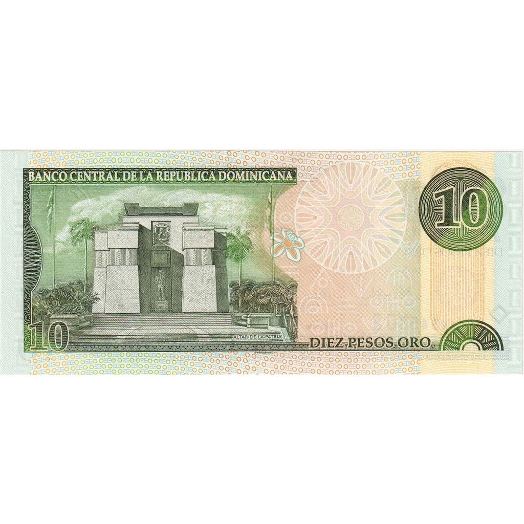 Dominikanska republika, 
  
  10 pesos oro, 
  
  2000