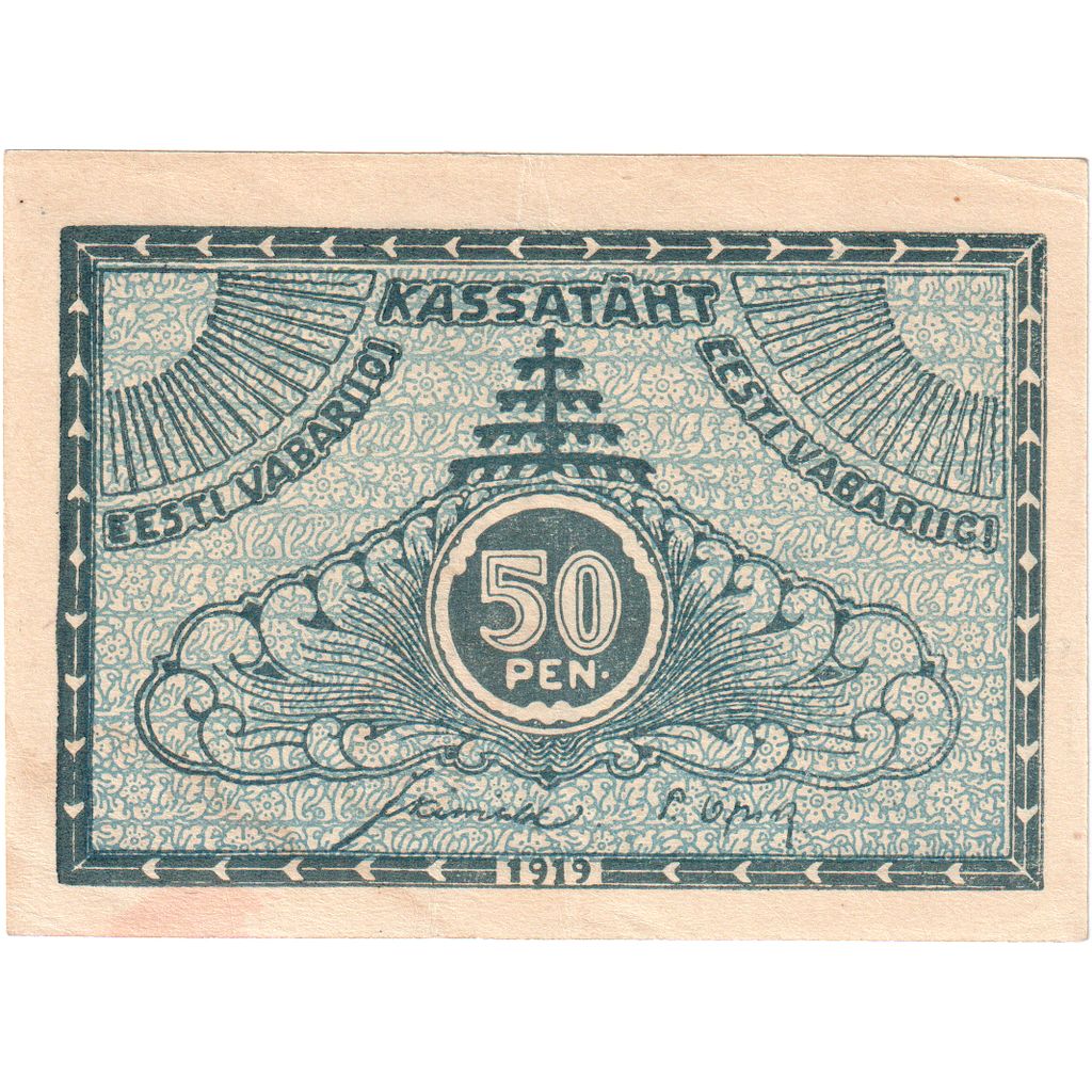 bankovec, 
  
  Estonija, 
  
  50 penijev