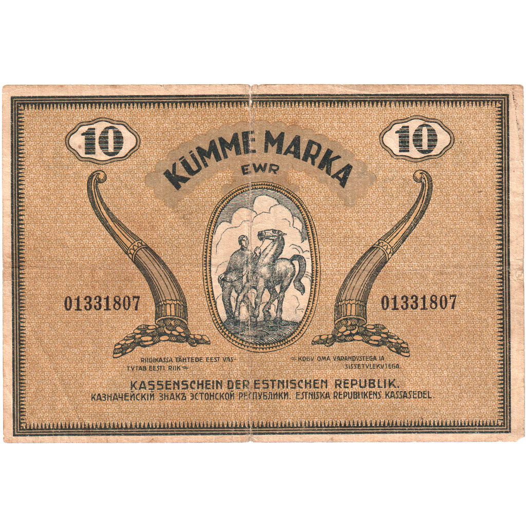 Estonija, 
  
  10 Marka, 
  
  1919