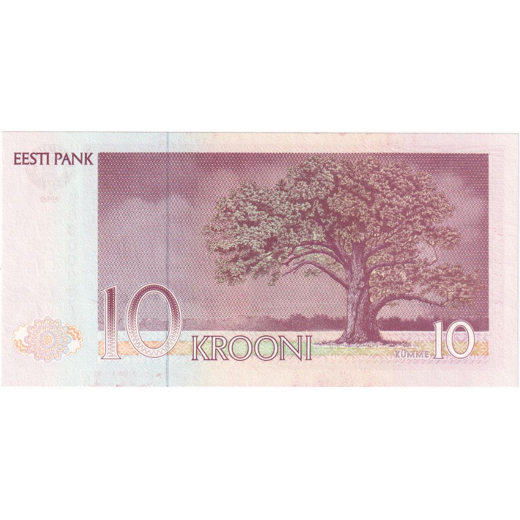 Estonija, 
  
  10 kron, 
  
  1992