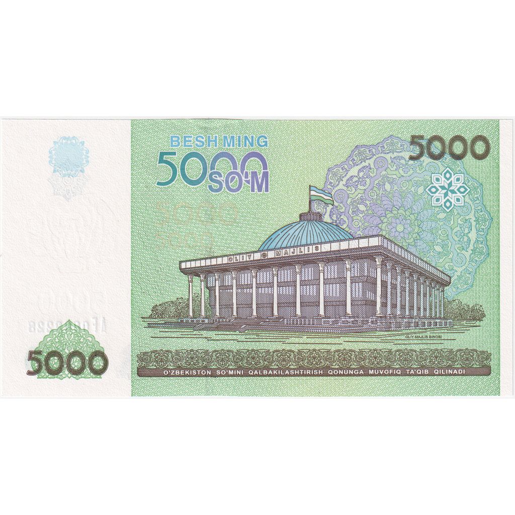 Uzbekistan, 
  
  5000 vsota, 
  
  2013