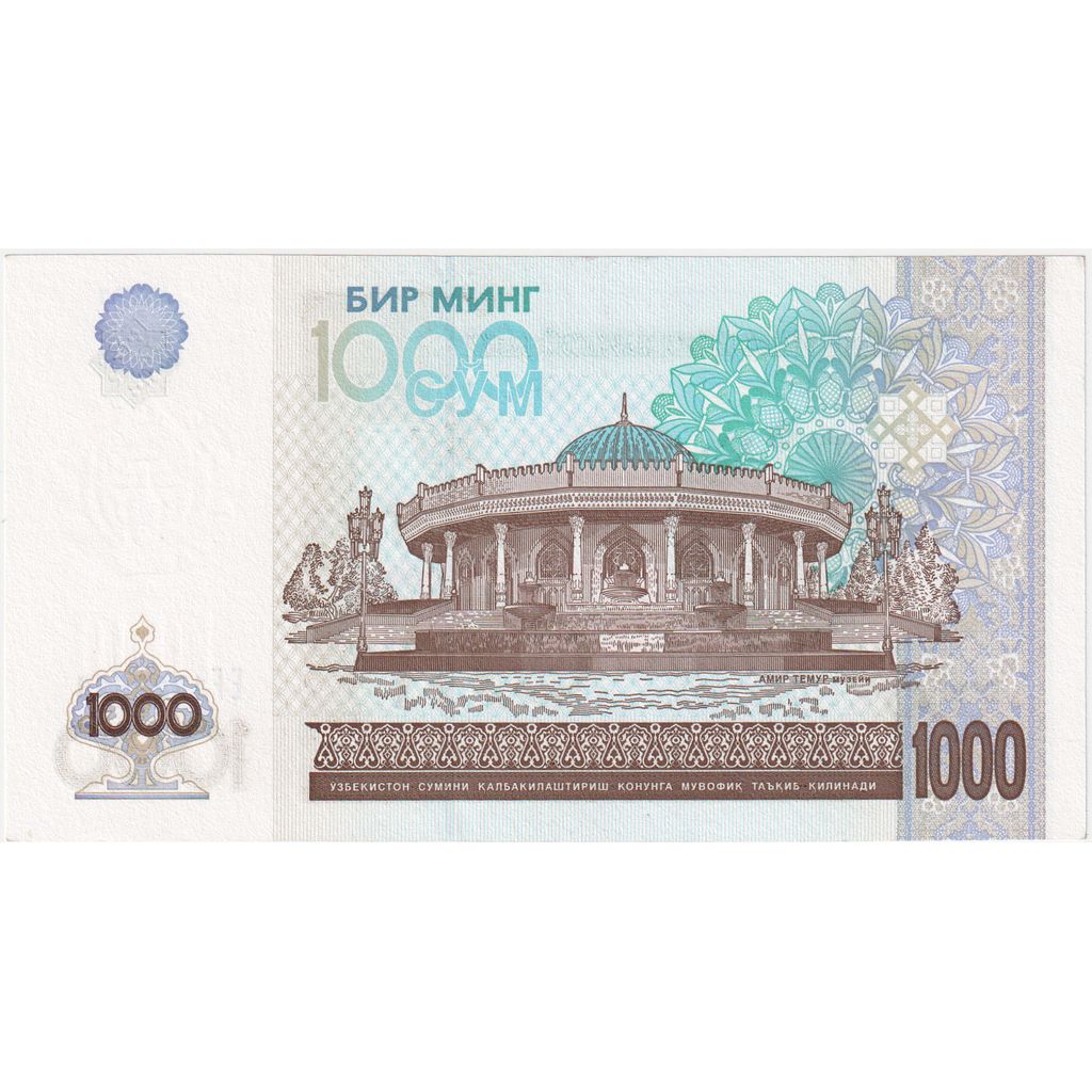 Uzbekistan, 
  
  1000 vsota, 
  
  2001