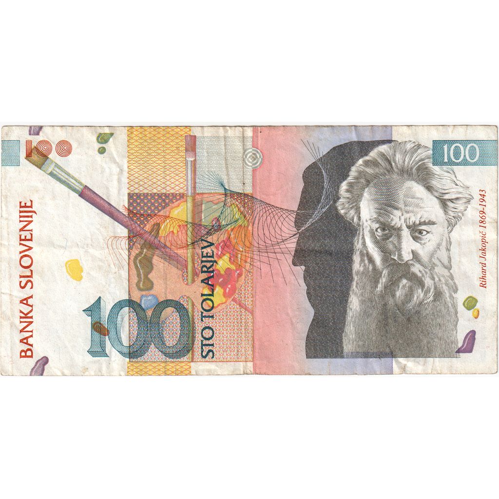 Slovenija, 
  
  100 Tolarjev, 
  
  1992-01-15