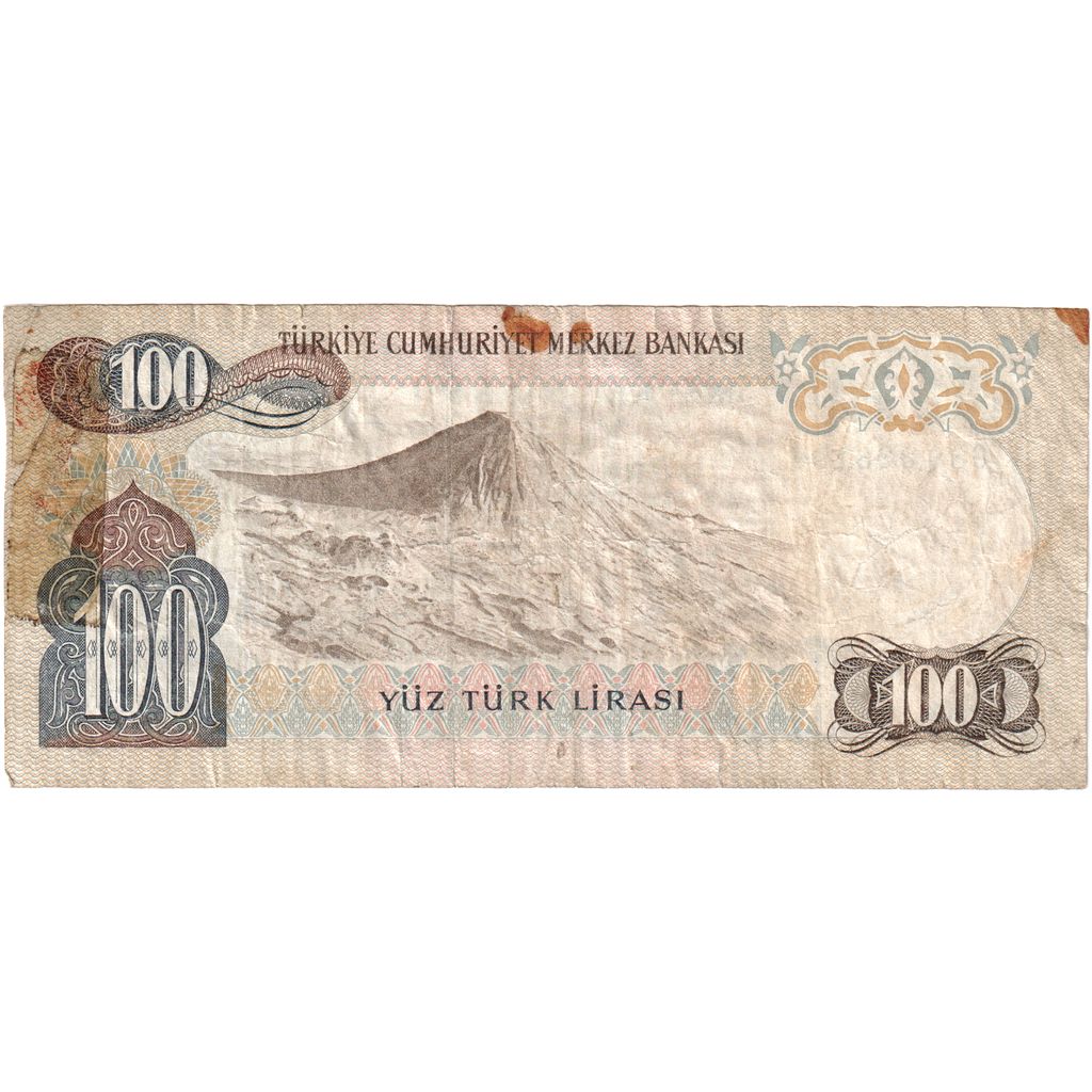 Turčija, 
  
  100 lir, 
  
  VF (20-25)