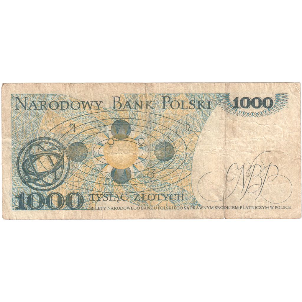 bankovec, 
  
  Poljska, 
  
  1000 zlotov