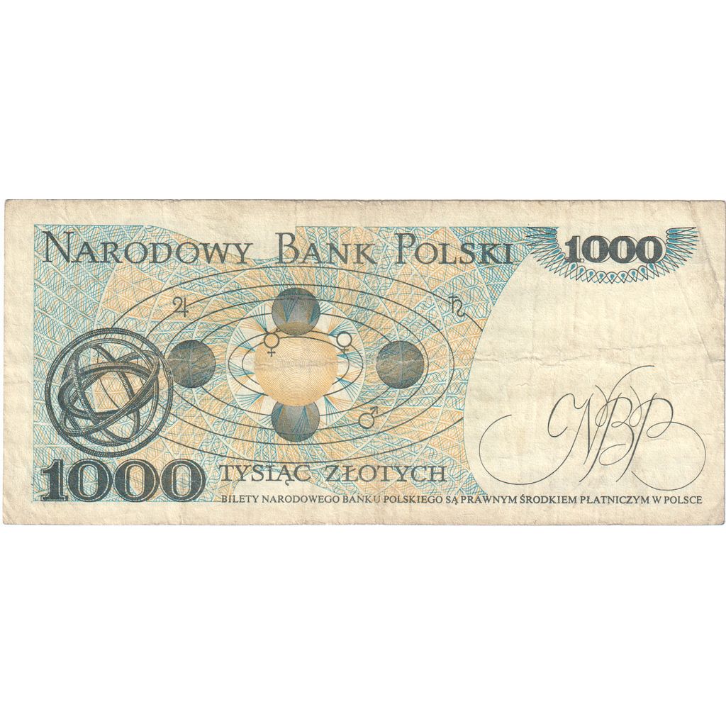 Poljska, 
  
  1000 zlotov, 
  
  1982-12-01