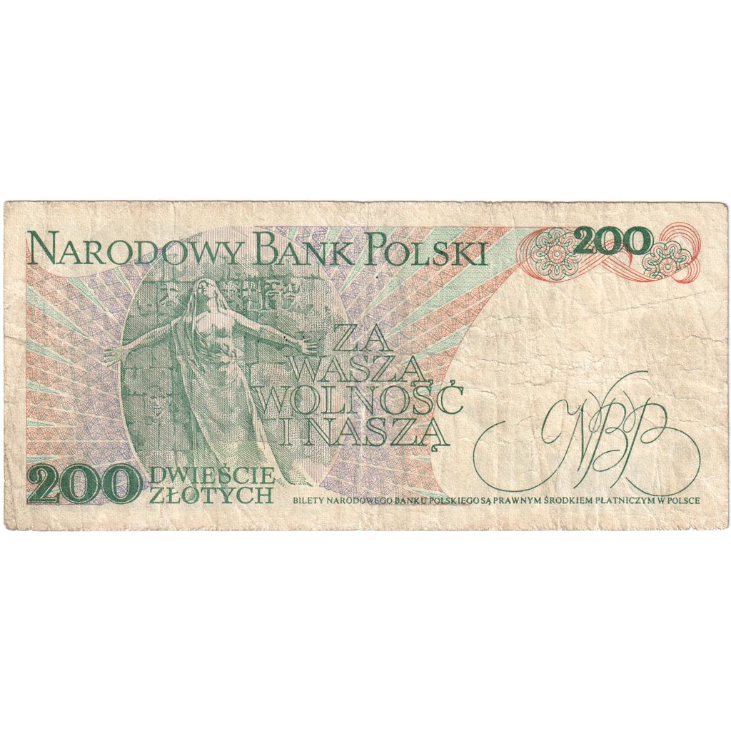 Poljska, 
  
  200 zlotov, 
  
  1982-06-01