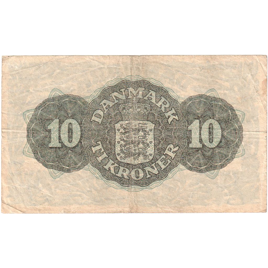 Danska, 
  
  10 kron, 
  
  EF (40-45)