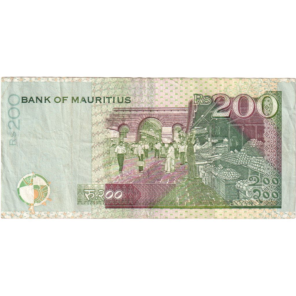 Mauritius, 
  
  200 rupij, 
  
  EF (40-45)