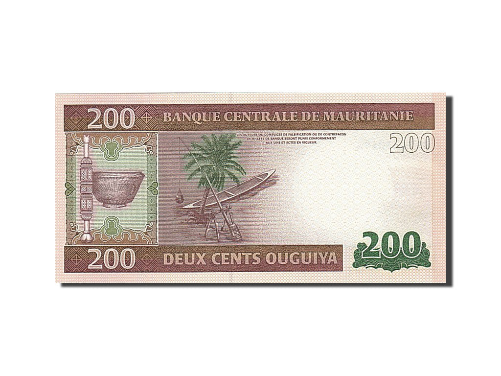 bankovec, 
  
  Mavretanija, 
  
  200 Ouguiya