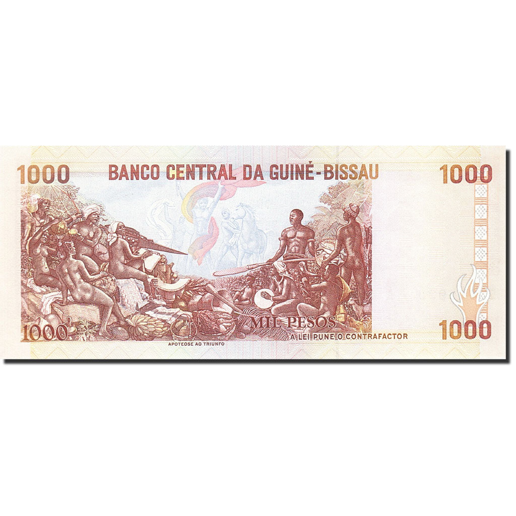 bankovec, 
  
  Gvineja Bissau, 
  
  1000 pesov