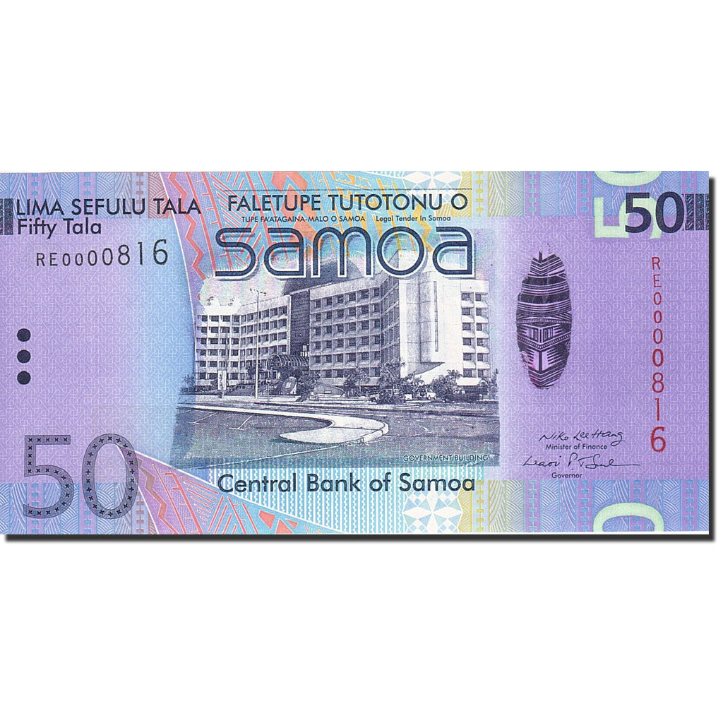 bankovec, 
  
  Zahodna Samoa, 
  
  50 Tala