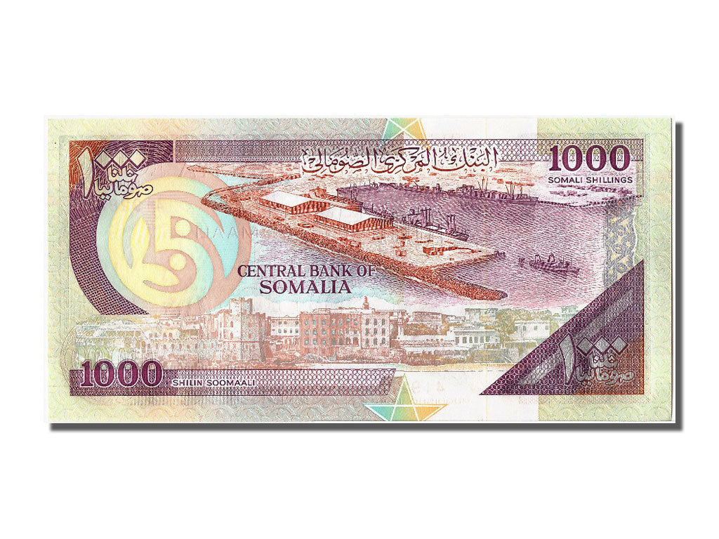 bankovec, 
  
  Somalija, 
  
  1000 šilin = 1000 šilingov