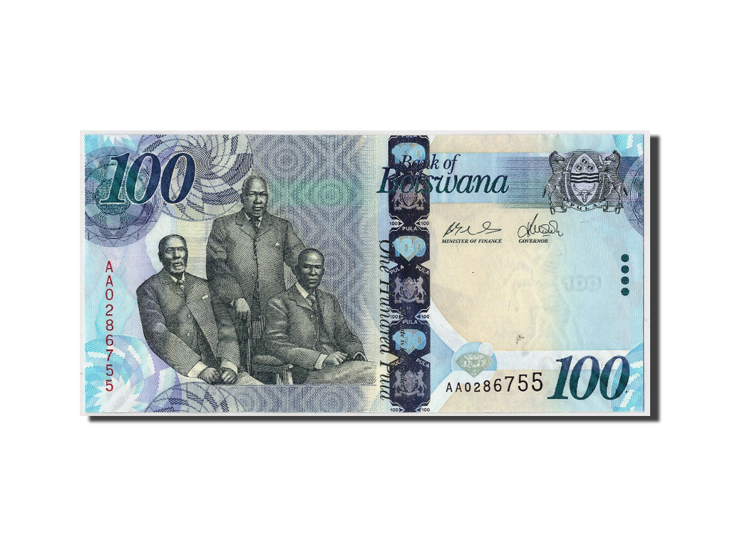 bankovec, 
  
  Bocvana, 
  
  100 Pula