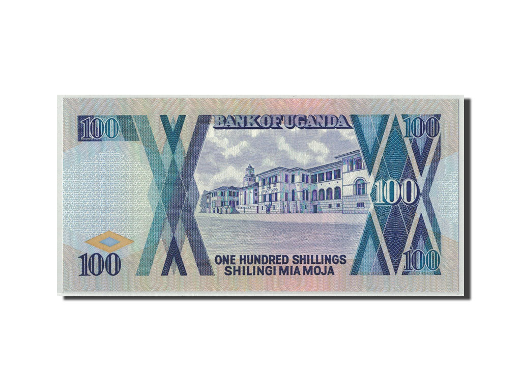 bankovec, 
  
  Uganda, 
  
  100 šilingov