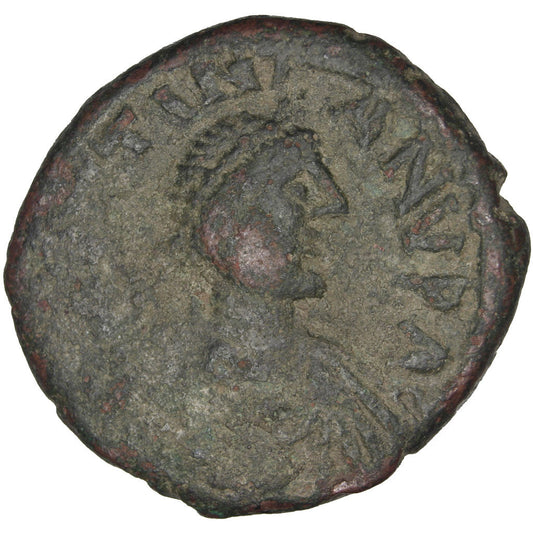 kovanec, 
  
  Justinijan I., 
  
  Follis