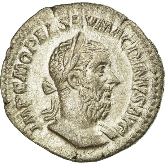 kovanec, 
  
  Macrinus, 
  
  Denarius