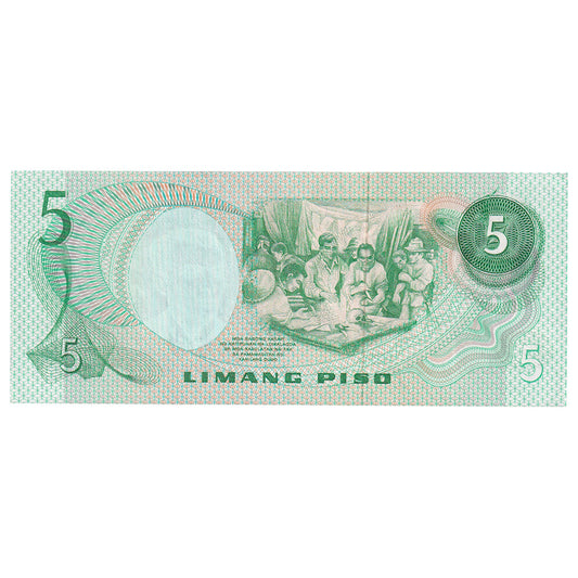 bankovec, 
  
  Filipini, 
  
  5 pisov