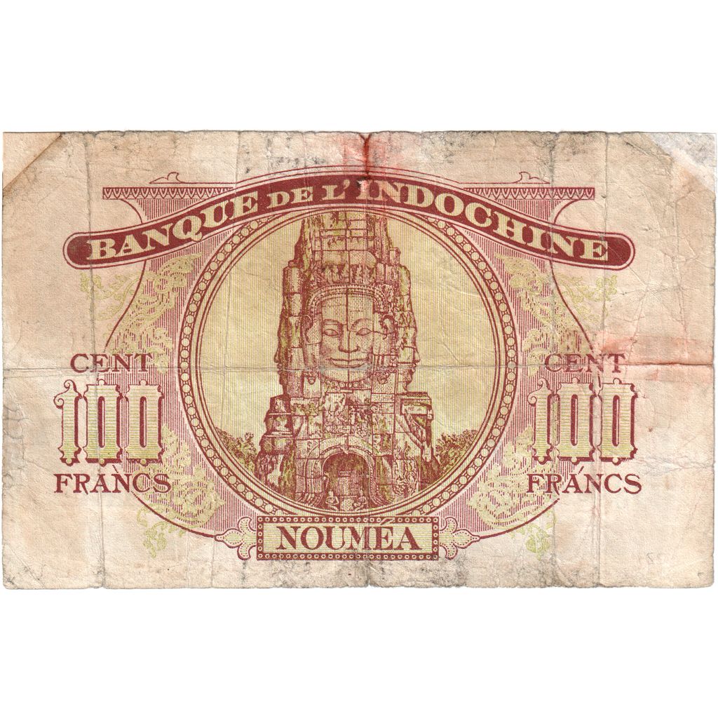 Nova Kaledonija, 
  
  100 frankov, 
  
  1942