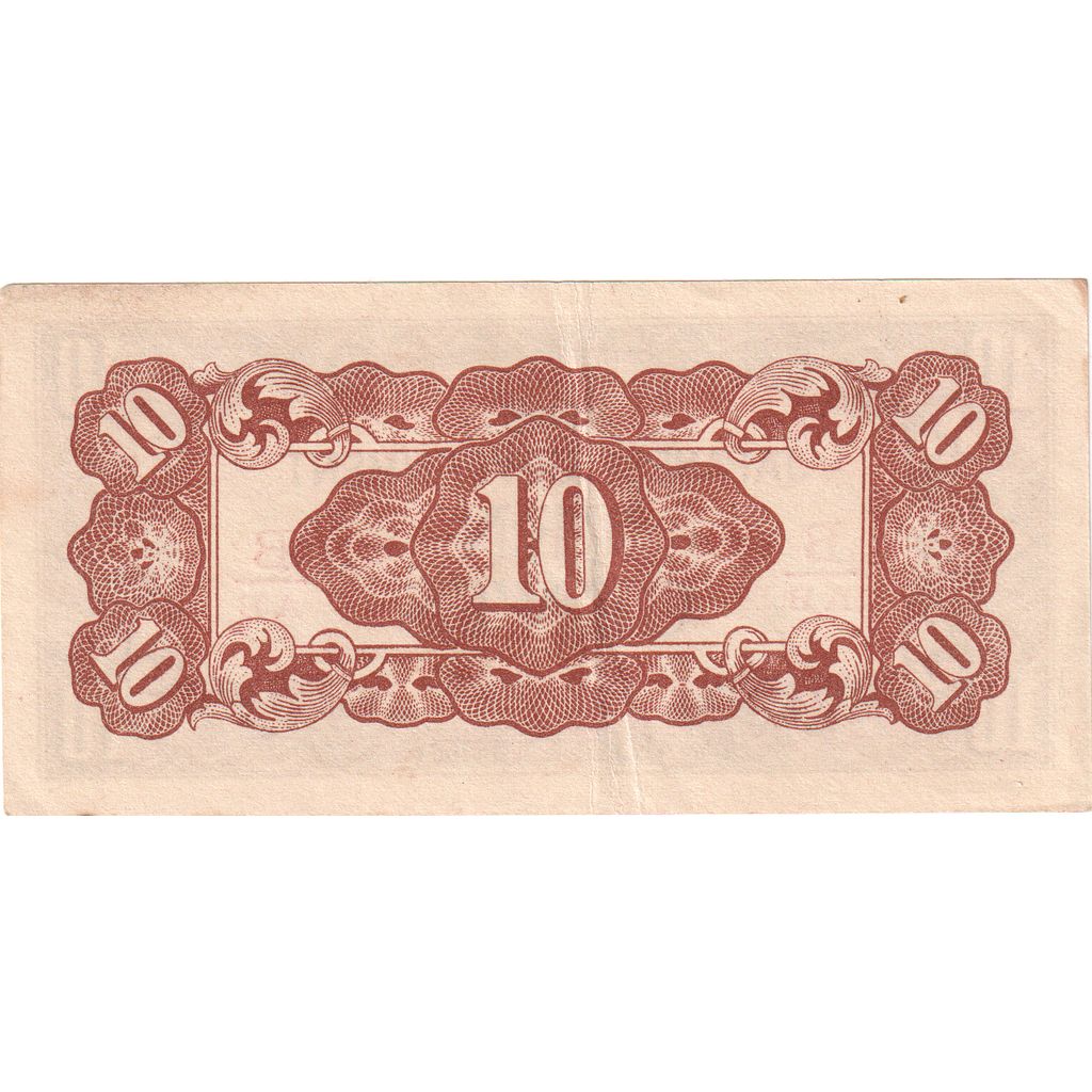 Burma, 
  
  10 centov, 
  
  1942