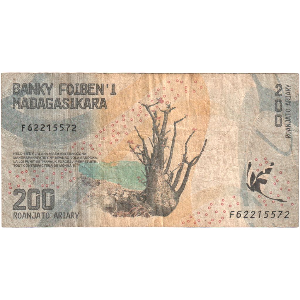 Madagaskar, 
  
  200 ariarjev, 
  
  EF (40-45)