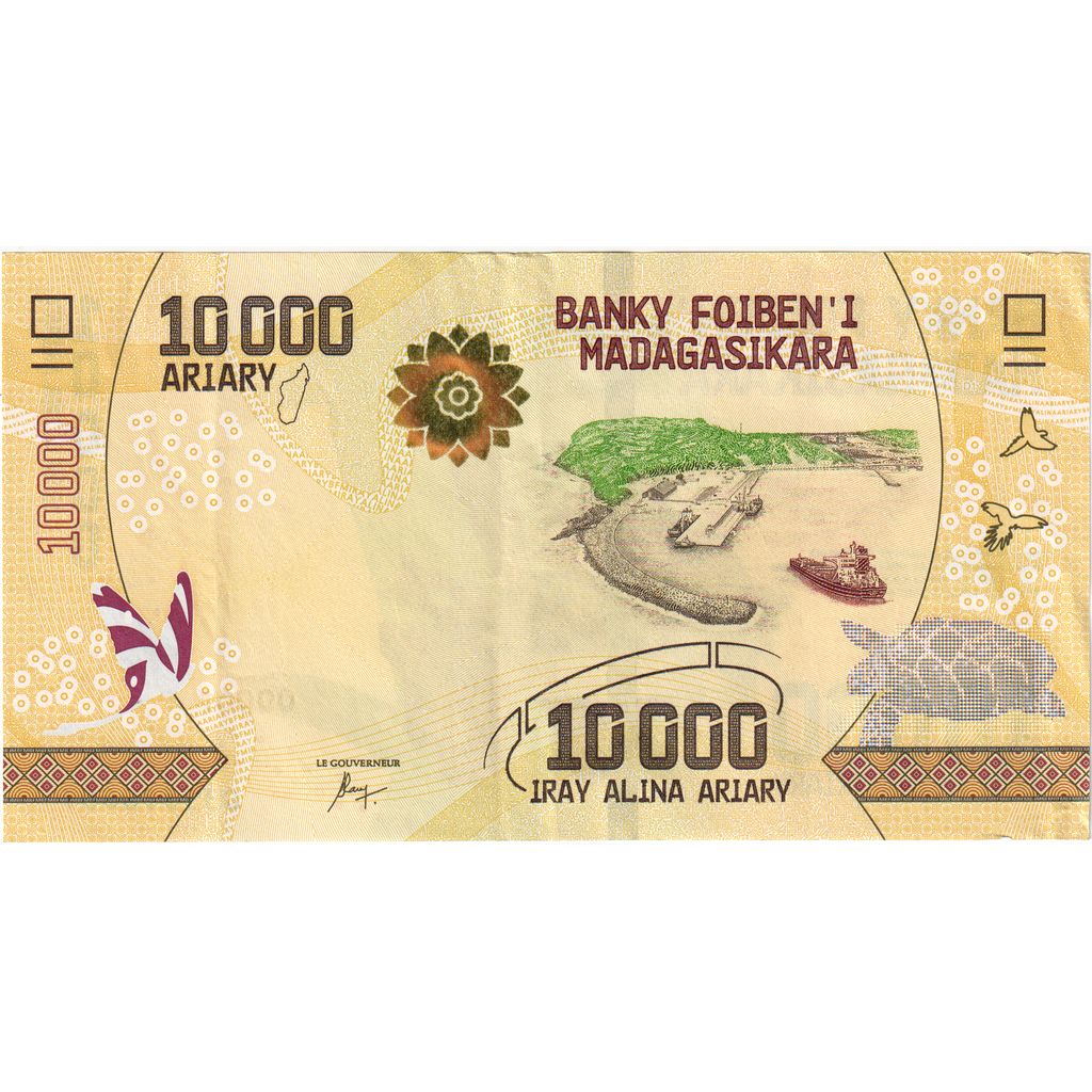 Madagaskar, 
  
  10, 
  
  000 ariarjev