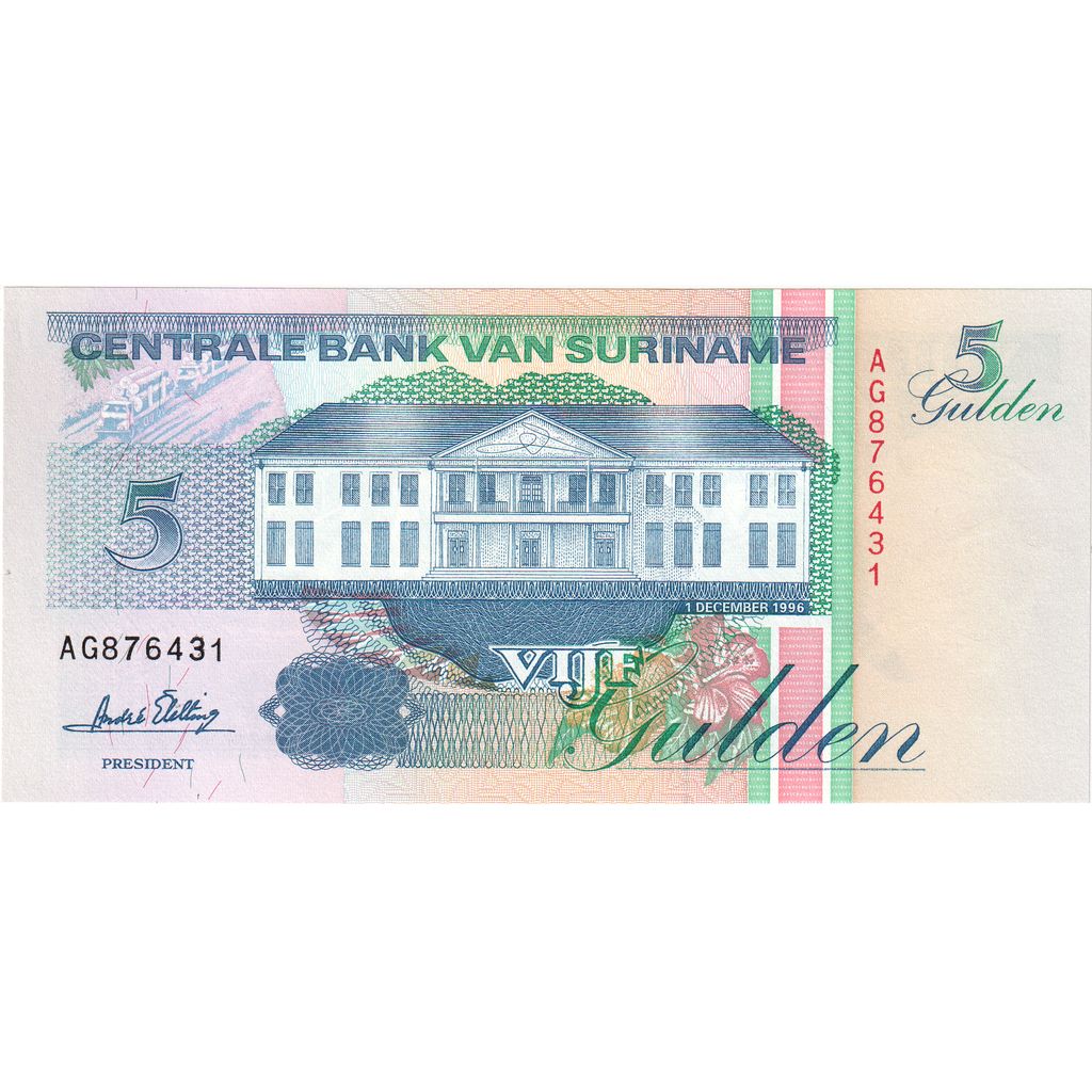 Surinam, 
  
  5 guldnov, 
  
  1996-12-01