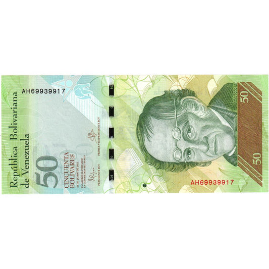 Venezuela, 
  
  50 bolivarjev, 
  
  2015-06-23