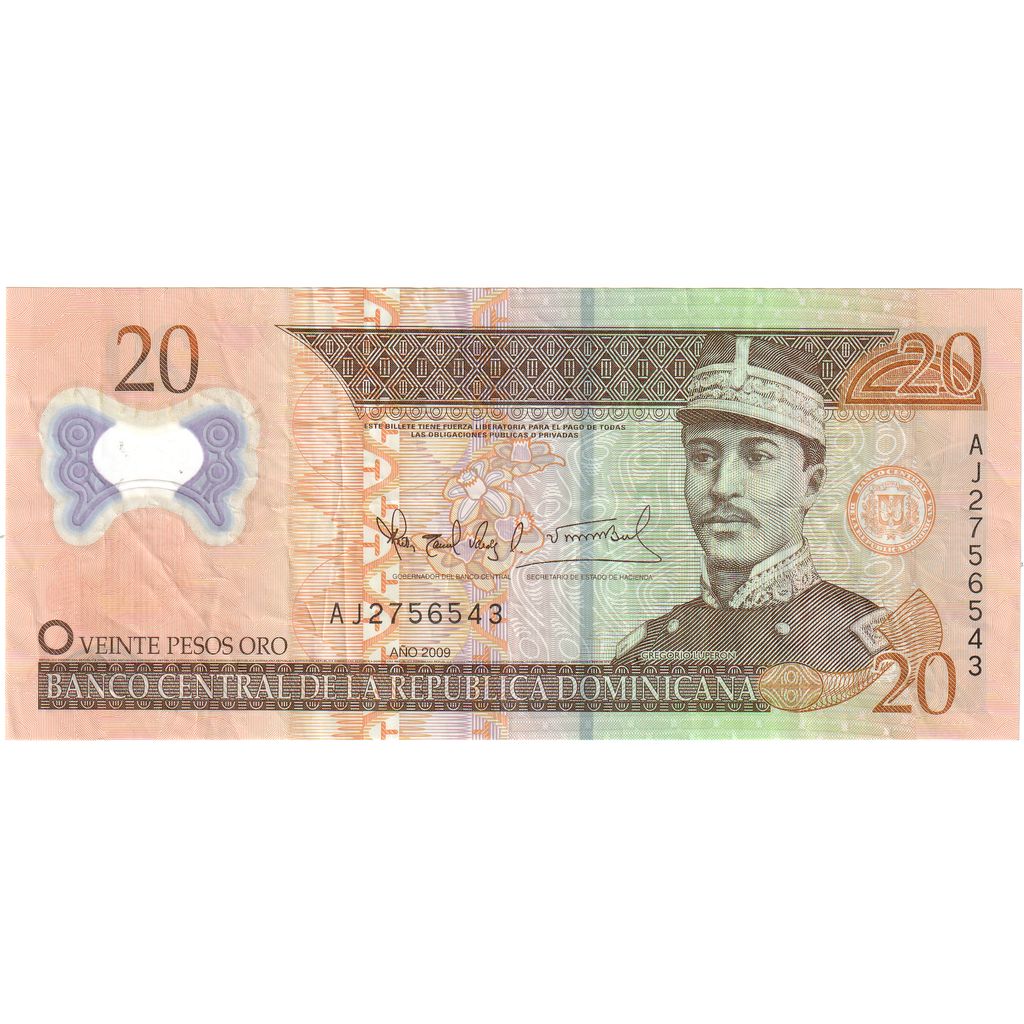 Dominikanska republika, 
  
  20 pesov, 
  
  UNC (65-70)