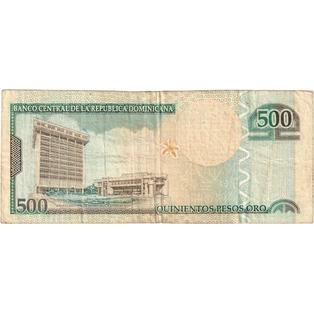 Dominikanska republika, 
  
  500 pesos oro, 
  
  VF (20-25)