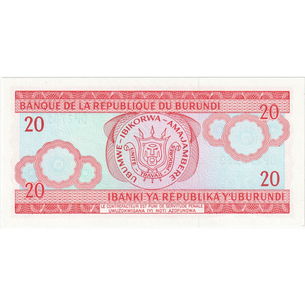 Burundi, 
  
  20 frankov, 
  
  2005-02-05