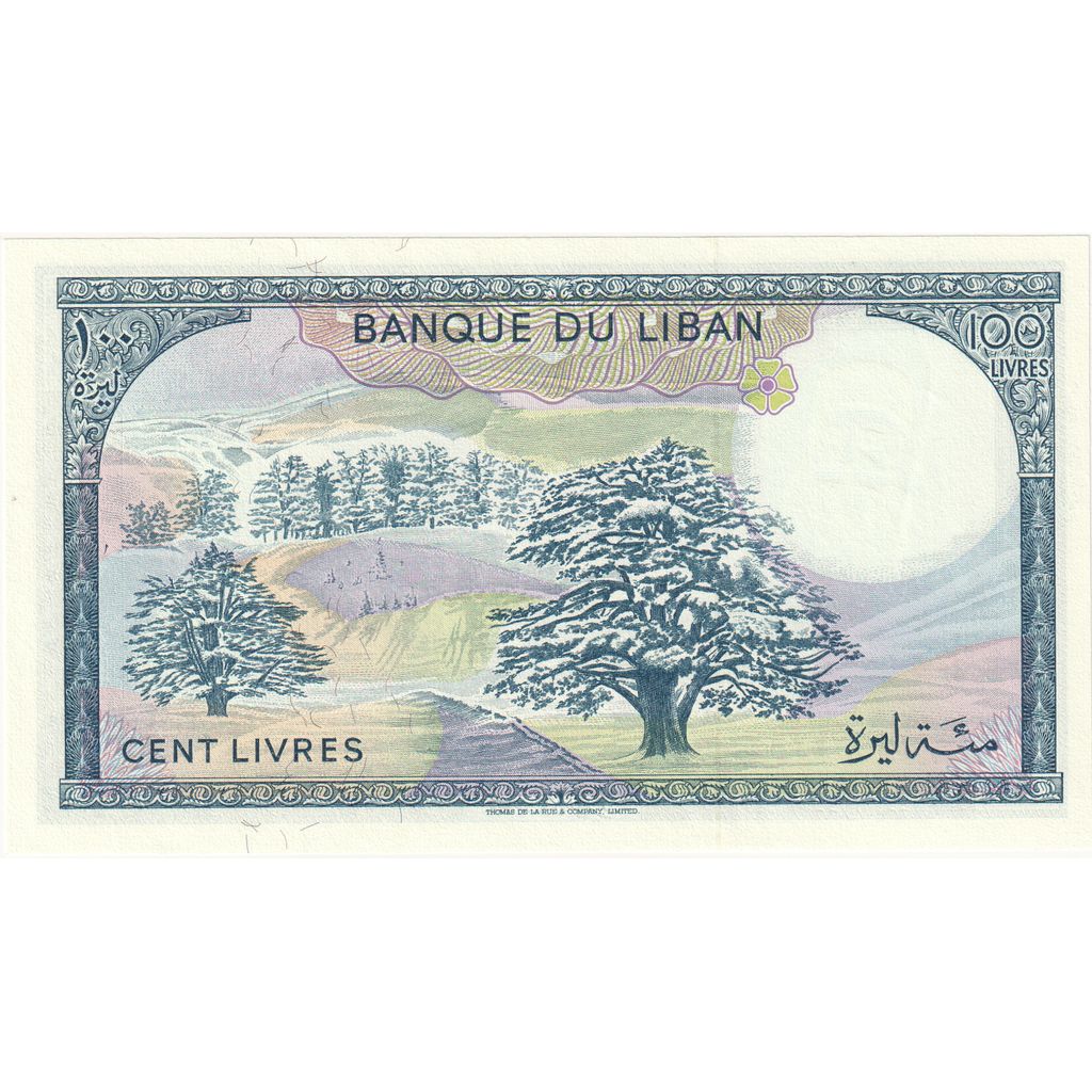 Libanon, 
  
  100 livrov, 
  
  UNC (65-70)