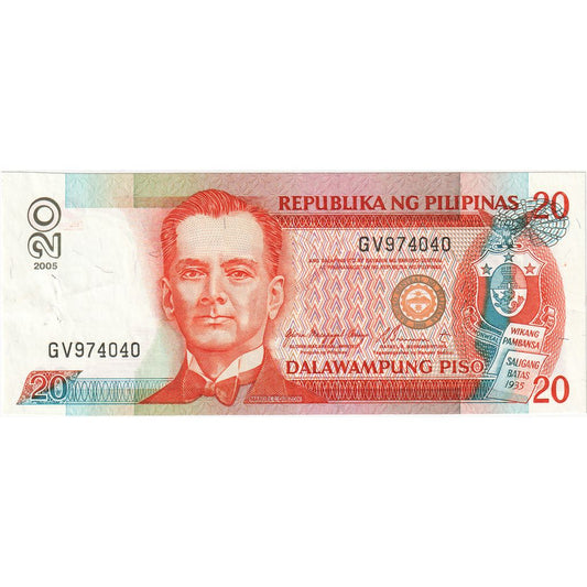 Filipini, 
  
  20 pisov, 
  
  AU (55-58)