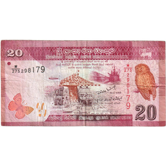 Šrilanka, 
  
  20 rupij, 
  
  2010-01-01