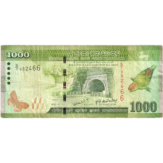 Šrilanka, 
  
  1000 rupij, 
  
  2010-01-01