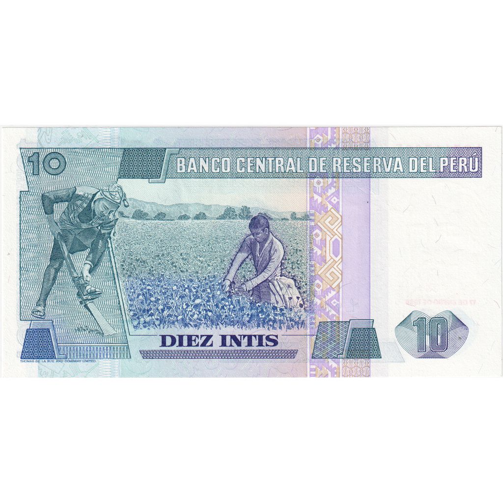 Peru, 
  
  10 Intis, 
  
  1986-01-17